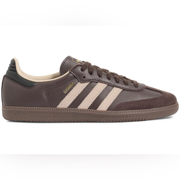 adidas Shoes - NWOB Sambas, Brown Beige Gum, women’s size 9.5/men’s size 8! Worn a few times
